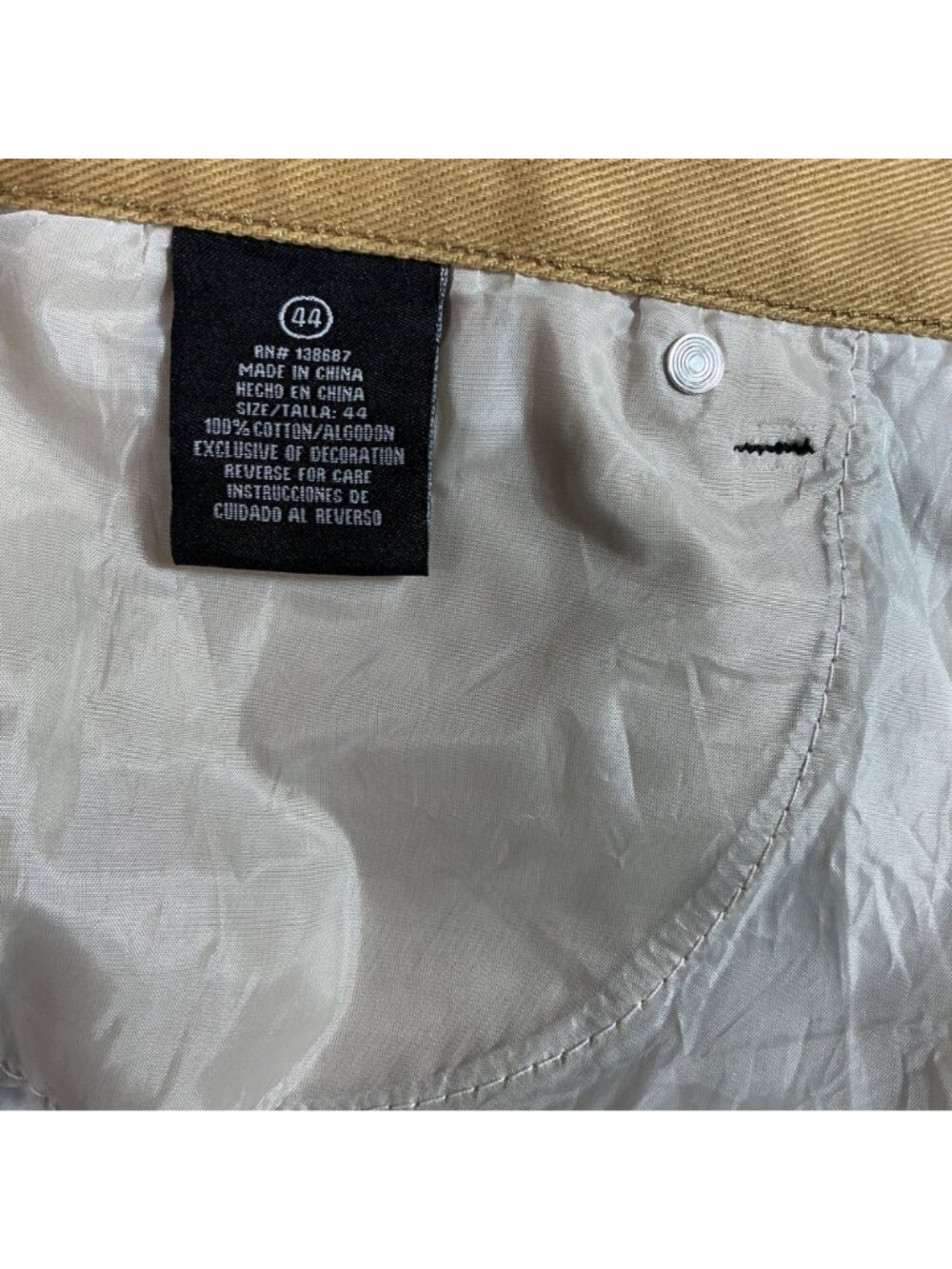 Hova Mens Camel Straight-Leg Jeans Size 44 New With Tags - Picture 5 of 11
